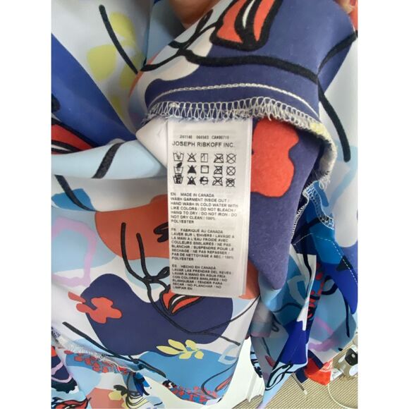 Joseph Ribkoff Multi-Color Abstract Open Front Blazer Sz 20 - Picture 6 of 13